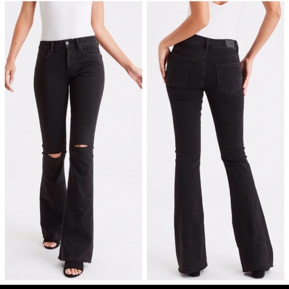 American Eagle High Rise Slim Flare Jeans Size 12